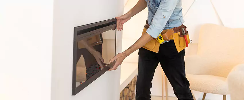 Metal Fireplace Installation in Manitowoc, Wisconsin