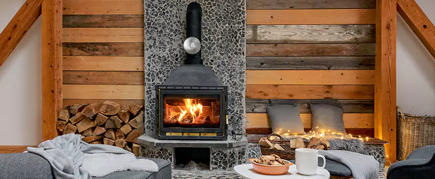Thelin Hearth Products Direct Vent Gas Stove Fireplace Inspection in Manitowoc, Wisconsin